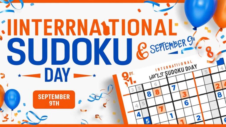 Celebrating International Sudoku Day The Joy of Puzzles Every 9th September